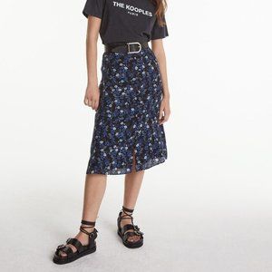 New The Kooples Floral Print Skirt
